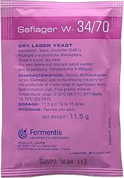 Fermentis Saflager W34/70 Dry Lager Yeast - 11.5g