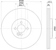 Disc Brake Rotor-Pagid - High Carbon and Fully Coated fits 2013 Mini Cooper (for: Mini)