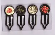 Graphic45 LOVE NOTES #101 Antique Copper (4) Metal Clips HANDMADE