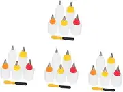 HOLIDYOYO 4sets Cookie Decorating Supplies Icing Dispensing Bottle for Baking Easy to Clean DIY Household Accessory 6pcs*4