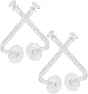 4pcs Wall Mounted Hooks for Hanging Coats Stylish Decorative Sticky Hooks for Keys and Towels Bathroom Kitchen No Drill Installation