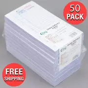 (50-Case) 3 Part White Carbonless Order Delivery Forms | 2500 Ticket Receipts