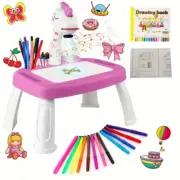 Unicorn Projection Drawing Board, Music & Light, for Kids 3+ to Learn Drawing