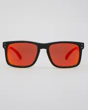 [Liive] Liive Men's Cheap Thrill Revo Sunglasses in Black/Orange One Size Black/Orange