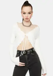 Chill On And Poppin' Tie Front Crop Top