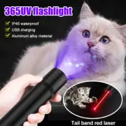 365nm LED UV Lamp Ultra Violet Flashlight Inspection Torch USB Rechargeable USA