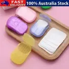 Portable Washing Slice Sheets Hand Bath Travel Scented Foaming Paper Soap 100pcs