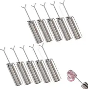 Heart Magnet for Cat Eye Gel Polish, Magnetic Nail Art Tool for Stunning Cat Eye Effect, DIY Manicure Kit with Y-Shaped Guide Sticks, Magnet for Heart Gel Polish (10PCS)