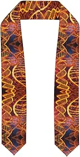 [EdWal] DNA Chain Photo print Graduation Stole and Sash Class for Unisex Adult Honor Stole Honor Stole of 2025