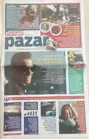 Hürriyet Pazar Turkish newspaper supplement interview & Photoshoot Kerem Bürsin