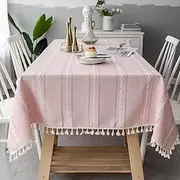 Table Cover Rectangle Soft 140x300cm, Decorative Tablecloths Washable Dust Proof, Table Cloth Cover Wrinkle Resistant Anti-Hot, for Dining Table, Buffet Parties and Camping