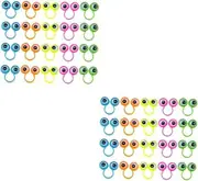 Vaguelly 2sets Witch Fingers Kids Eye Ring Toy Fun Educational Finger Puppets Small Party Favor Toys 30pcs*2