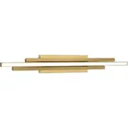 AFX Inc. IDRV3605LAJUDSB Indra Bathroom Vanity Light Satin Brass