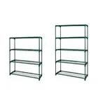 Levede 2x4/5 Tiers Plant Shelves Garden Greenhouse Steel Storage Frame Rack