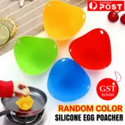 1/12X Silicone Egg Poacher Poaching Pods Pan Poached Cups Moulds For Kitchen