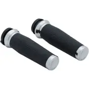 Kuryakyn 5942 Chrome Thresher Hand Grips for Harley Electronic Throttle TBW