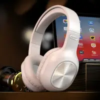 在飛比找樂天市場購物網優惠-無線藍芽耳機頭戴式手機電腦通用耳麥運動吃雞插卡游戲電競聽歌