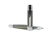 Sutherland Rollerball Pen, Gun metal finish, with 2 Ink Refills - Luxury Pen