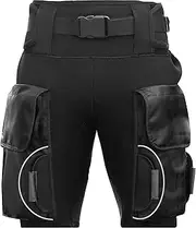 Kinno Scuba Neoprene Wetsuit Short 3mm Scuba Diving Tech Pants with 2 Large Capacity Pocket for Snorkeling Surfing Swimming