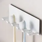 Self-adhesive Toilet Hanger Shelf Wall-mounted Toothbrush Organizer Bathroom