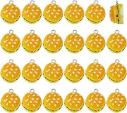 DICOSMETIC 24Pcs Resin Hamburger Charms Food Theme Charms Miniature Food Charms 20x16x11mm Imitation Food Charms Cute 3D Food Charms Gold Jewelry Charms for Jewelry Making, Resin