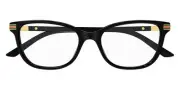Gucci GG1451O Eyeglasses Women Black 54mm New 100% Authentic