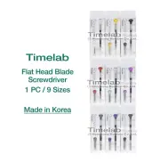 TIMELAB Watch Jewelry Repair Precision Screwdriver FLAT HEAD Blade 1 PC 9 Sizes