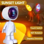 360 Degree Rotation LED Projector Lamp Astronaut Room Decor Light Sunset Lamp