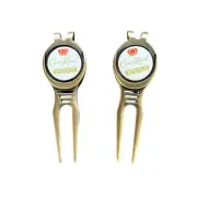 Crown Royal Golf Divot Repair Tool & Ball Marker Set