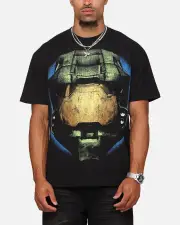[GOAT CREW] Goat Crew X Halo Big Head Heavyweight T-shirt Black - Size 2XL 2XL Black