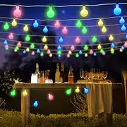 BlueFire Globe String Lights, 50 LED Globe Fairy Lights for Bedroom, 8 Mode Fairy String Lights Battery Operated LED String Lights for Wedding Party Birthday Christmas Gardens Decoration(Multicolor)