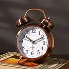 Space Saving 4 Inch Alarm Clock with Silent Sweep Mechanism for Restful Nights