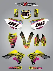 Kawasaki KXF 250 - 2013 - 2016 Full custom sticker kit NEON style decals