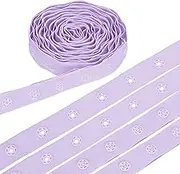 uxcell 3 Yard Snap Button Tape, Polyester Plastic Snap Button Trim, Sewing Press Stud Ribbon Replacement for DIY Craft Clothes Fabric Sewing, Light Purple