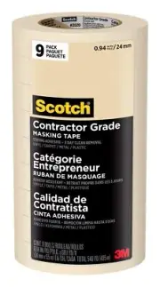 Scotch Contractor Grade Masking Tape, Tan, Tape for General Use, Multi-Surfac...