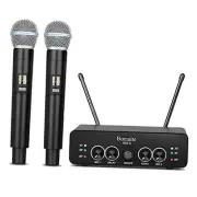BX9-S UHF Wireless Microphone System， Karaoke Microphone Wireless Mic Cordless