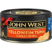 John West Yellowfin Tuna Can Chilli In Oil 90g
