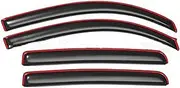 QVQOCUKS Car Door Visor Side Window Deflector Compatible for Toyota Tacoma Shade Sun Rain Shield Cover Wind Deflectors for Trucks