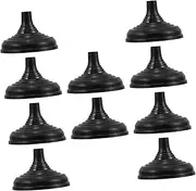 OHPHCALL 10pcs Mini Flag Base Stand Round Plastic Holder for Desk Flags Stylish Flagpole Support for Offices Meeting Rooms and Exhibitions Stable Design for Enhanced Professional Display