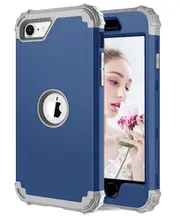 MCC Impact iPhone SE 2022 3rd Gen Shockproof 3in1 Rugged Case Cover Apple [Dark Blue]