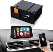 CARabc Carplay Adapter Compatible with Mazda 2/3/6/CX3/CX5/CX9/MX5/FIAT 124 2014-2021 Year, Fit for Carplay & Android Auto, TK78-66-9U0C OEM Hub Retrofit Kit Fits MZD Connect System, 00008FZ34