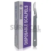 20 pcs Dermaplaning Scalpel Blade Number 10 with Disposable BP Plastic Handle