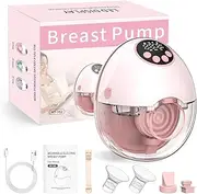 ARICHOMY Hands Free Breast Pump - Wearable Breast Pumps with 4 Modes|12 Levels, Portable Breast Pumping for Work Travel Night with Leak-Proof DoubleFit Flange, Ideal for Breast Pump