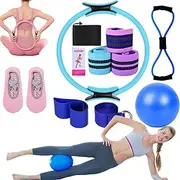 AILLAUS Pilates Essentials Kit for Women, Better Me Pilates Kit, Better Me Pilates Essentials Kit for Women, Pilates Power Kit, Booty Bands for Working Out Glutes, Yoga Bands for Stretching