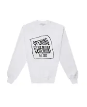 Opening Ceremony Warped Logo Printed Sweatshirt S,L White