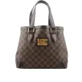 【LV】Hampstead PM 棋盤格帆布金牌肩背包_展示品