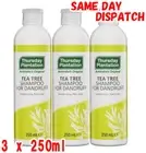 3x 250ml Thursday Plantation Tea Tree Shampoo for Dandruff Original flaky scalps