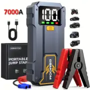 7000A Car Jump Starter Pack Power Bank LED LCD 12V Battery High Booster Charger