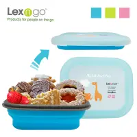 在飛比找博客來優惠-Lexngo兒童矽膠餐盒大 藍色