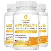 Bee Pollen - Royal Jelly,Propolis - Anti-Aging,Anti-inflammatory,Immune Boosting